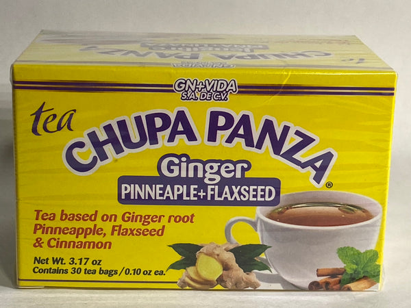 Tea CHUPA Panza, Tea Based ONGINGER Root, PINNEAPPLE, Flaxseed & Cinnamon
