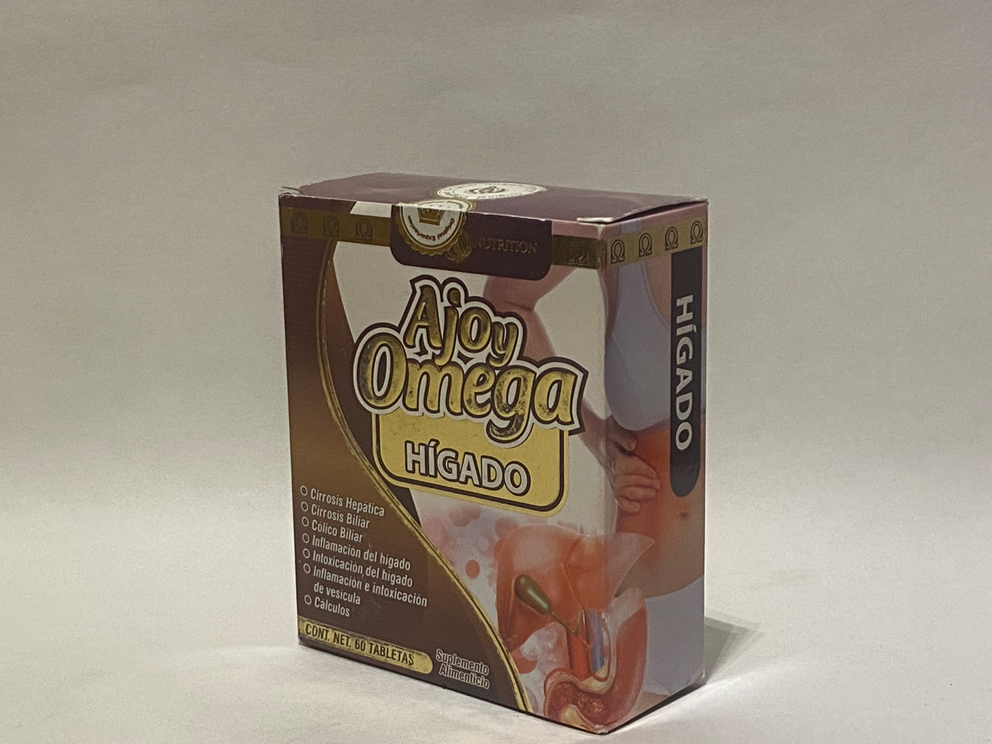 Ajoy Omega Higado Liver Natural Supplement Suplemento Alimenticio