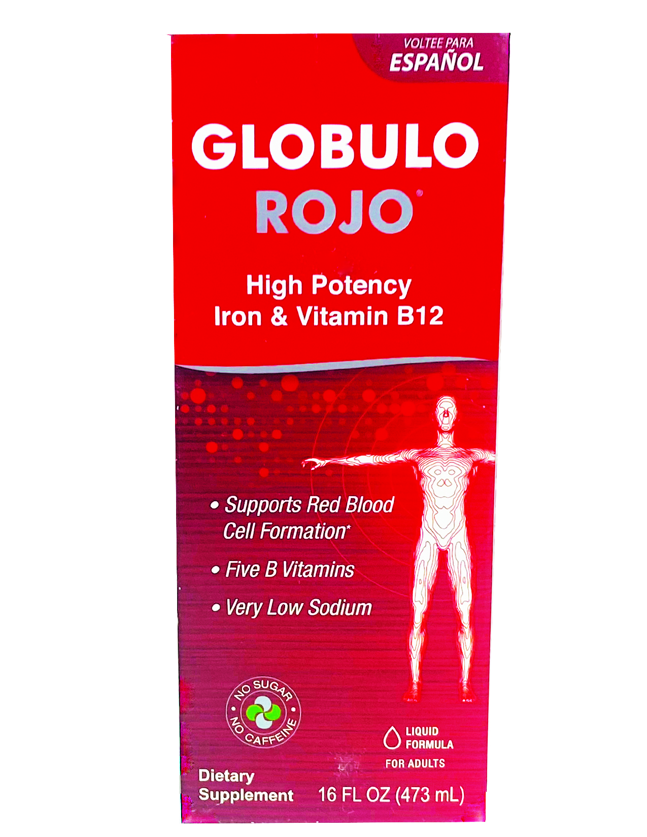 Globulo Rojo - Iron Supplement Pills with High Potency Iron & B Vitamins