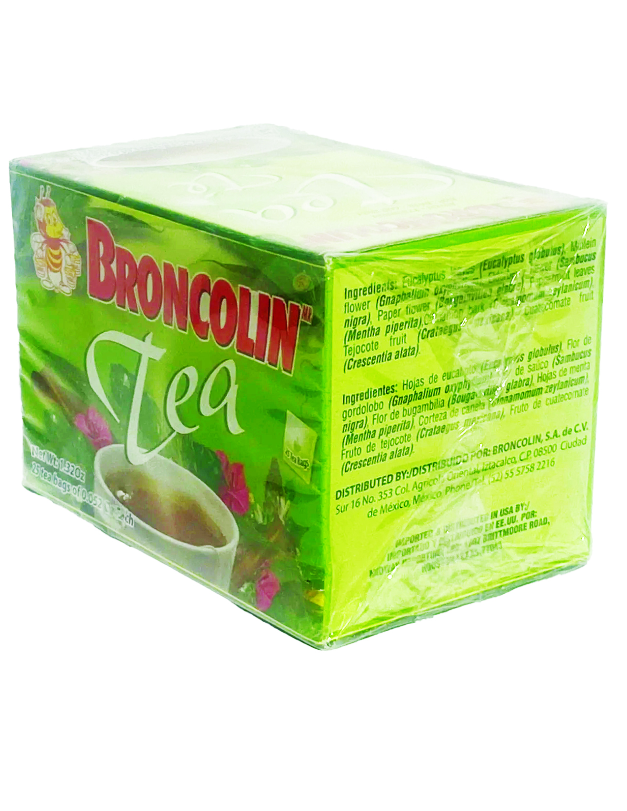 Broncolin Tea, Natural Remedy, Herbal Tea made with Plant Extracts