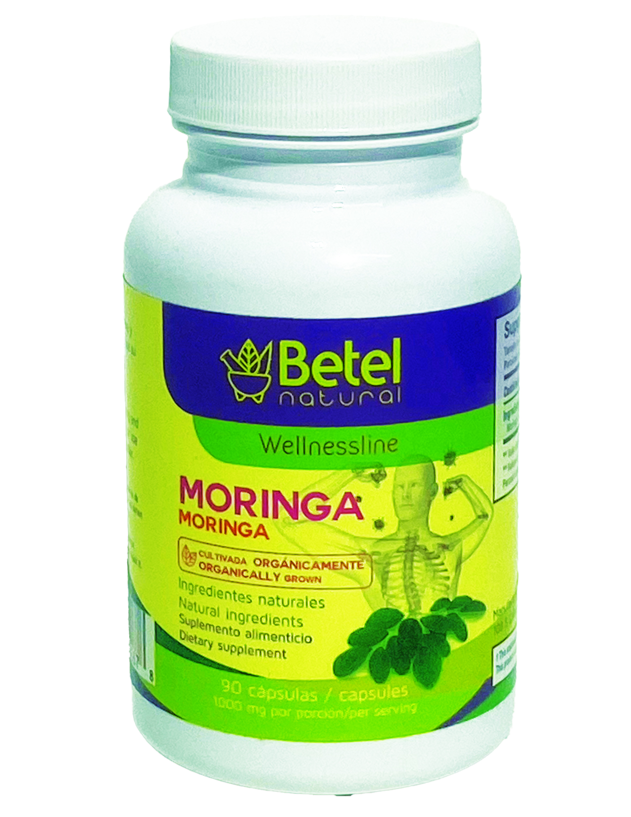 Moringa Capsules by Betel Natural - Amazing Antioxidant Properties - 90 Capsules