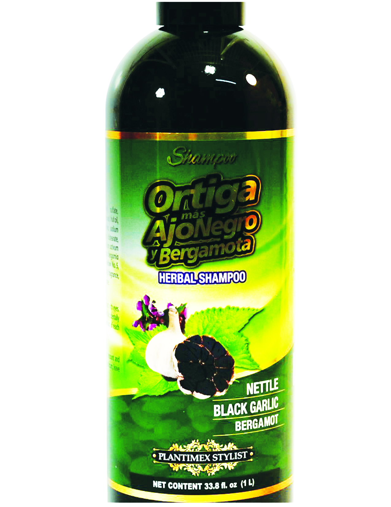 Ortiga mas ajo negro y bergamota / Herbal shampoo